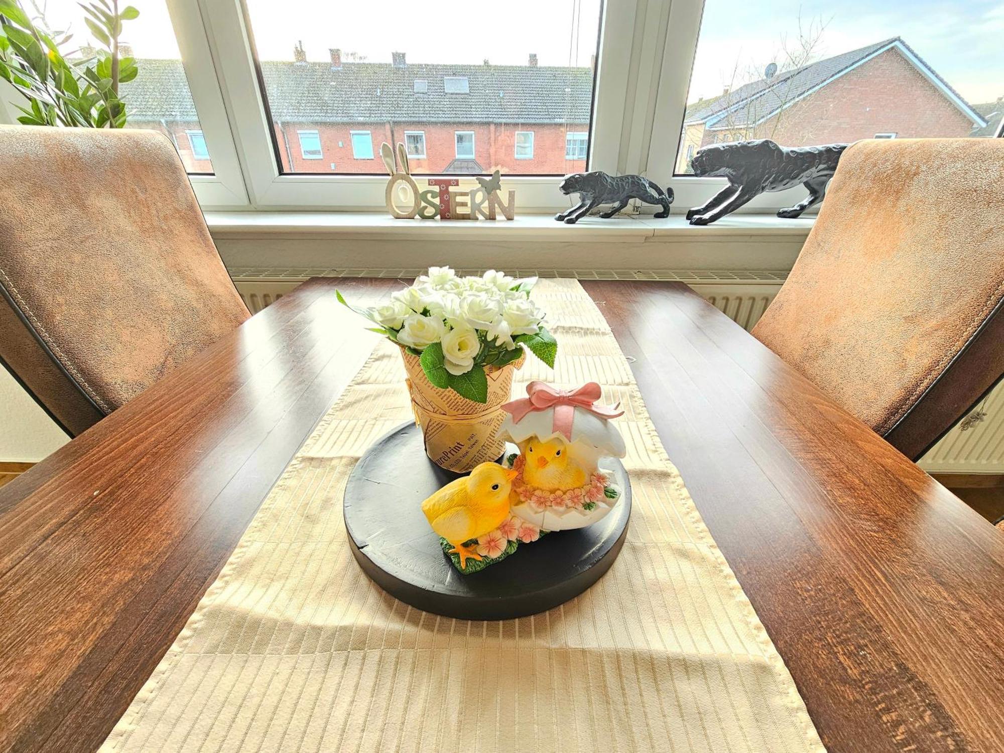 Ecocube Apartment2 Meppen14, Balkon, Kueche, Waschmaschine エクステリア 写真