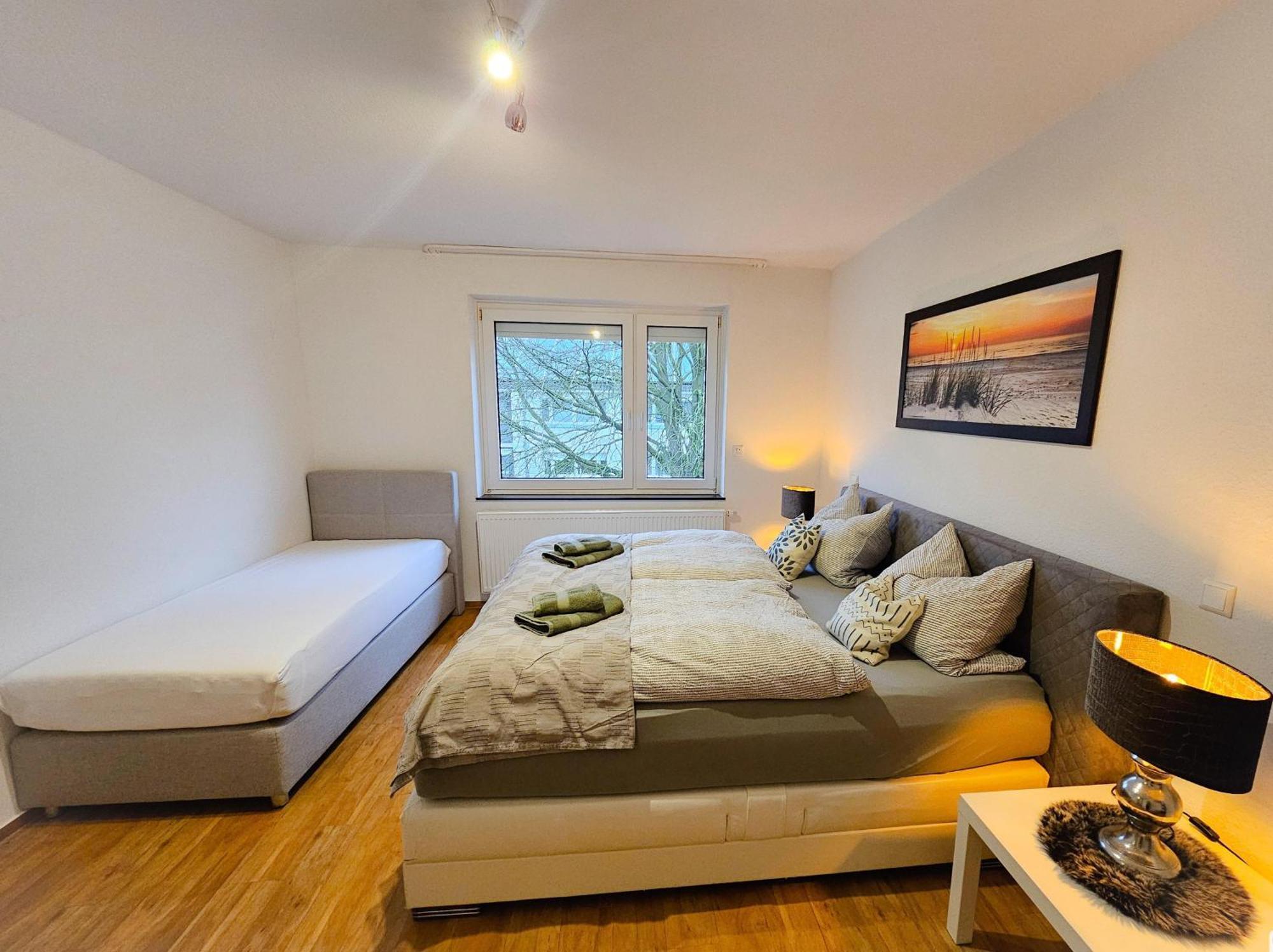 Ecocube Apartment2 Meppen14, Balkon, Kueche, Waschmaschine 部屋 写真